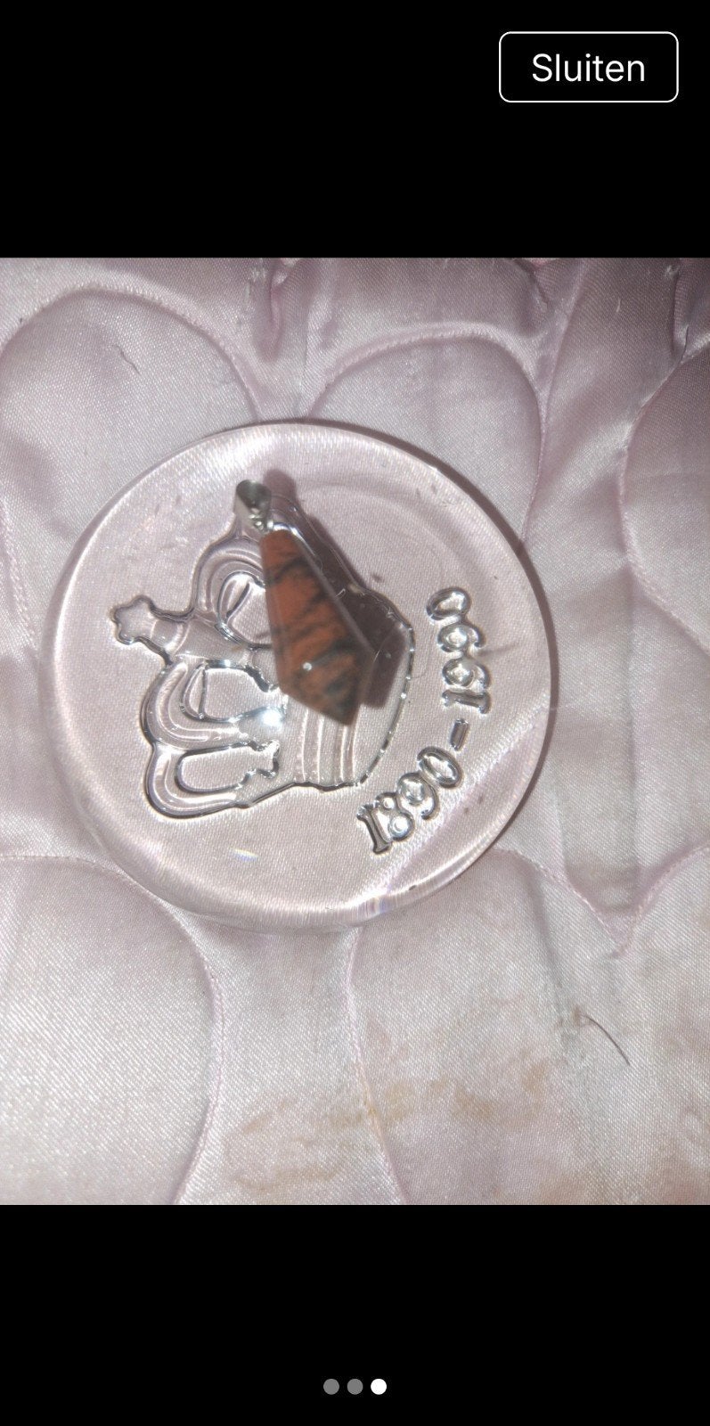 Mahonie Obsidiaan Palmsteen Hanger (optioneel met ketting), Ophalen of Verzenden, Nieuw