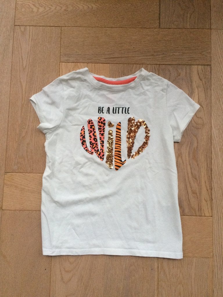 ZGAN zomers shirt "be a little wild"110/116, Kinderen en Baby's, Kinderkleding | Maat 110, Meisje, Ophalen of Verzenden, Zo goed als nieuw