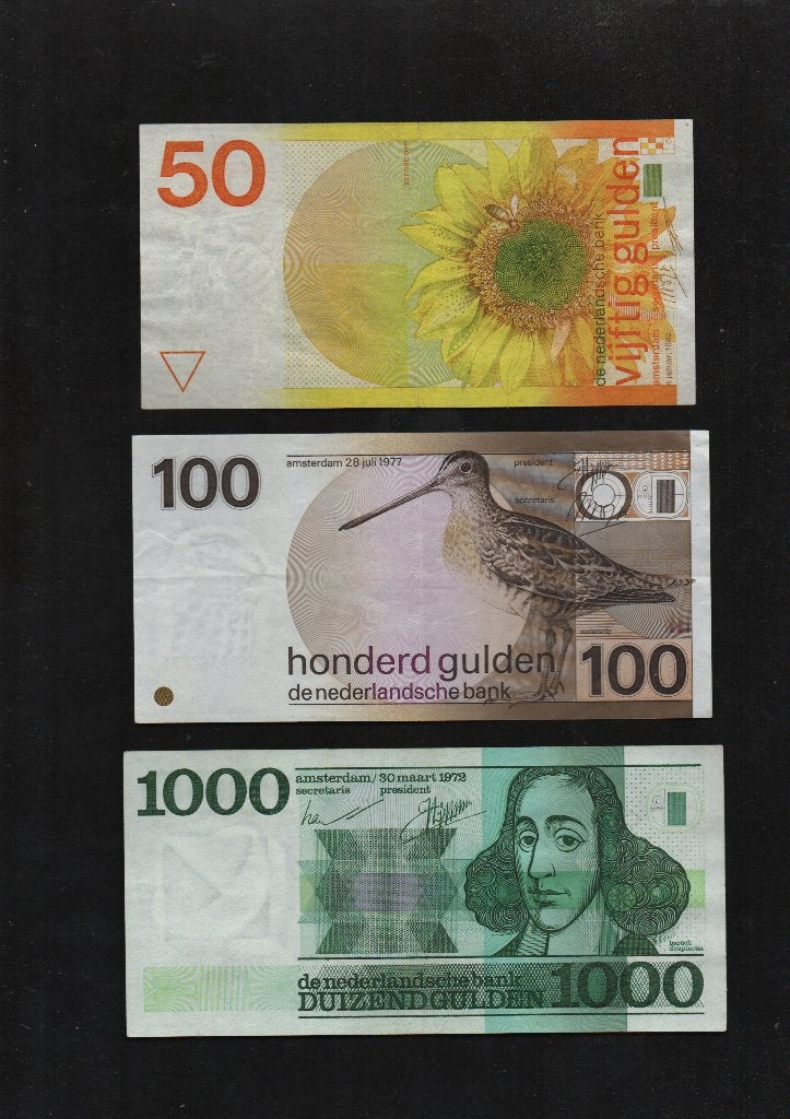 Setje Pracht Bankbiljetten 1972-1982 50-100-1000 Gulden, Ophalen of Verzenden, 1000 gulden, Setje