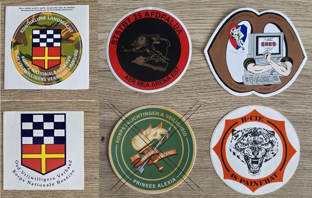 stickers Defensie/Landmacht 70, Verzamelen, Ophalen of Verzenden, Zo goed als nieuw, Overige typen