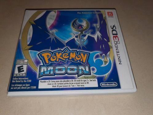 Pokemon Moon 3DS Game Case, Spelcomputers en Games, Games | Nintendo 2DS en 3DS, Zo goed als nieuw, Avontuur en Actie, 1 speler