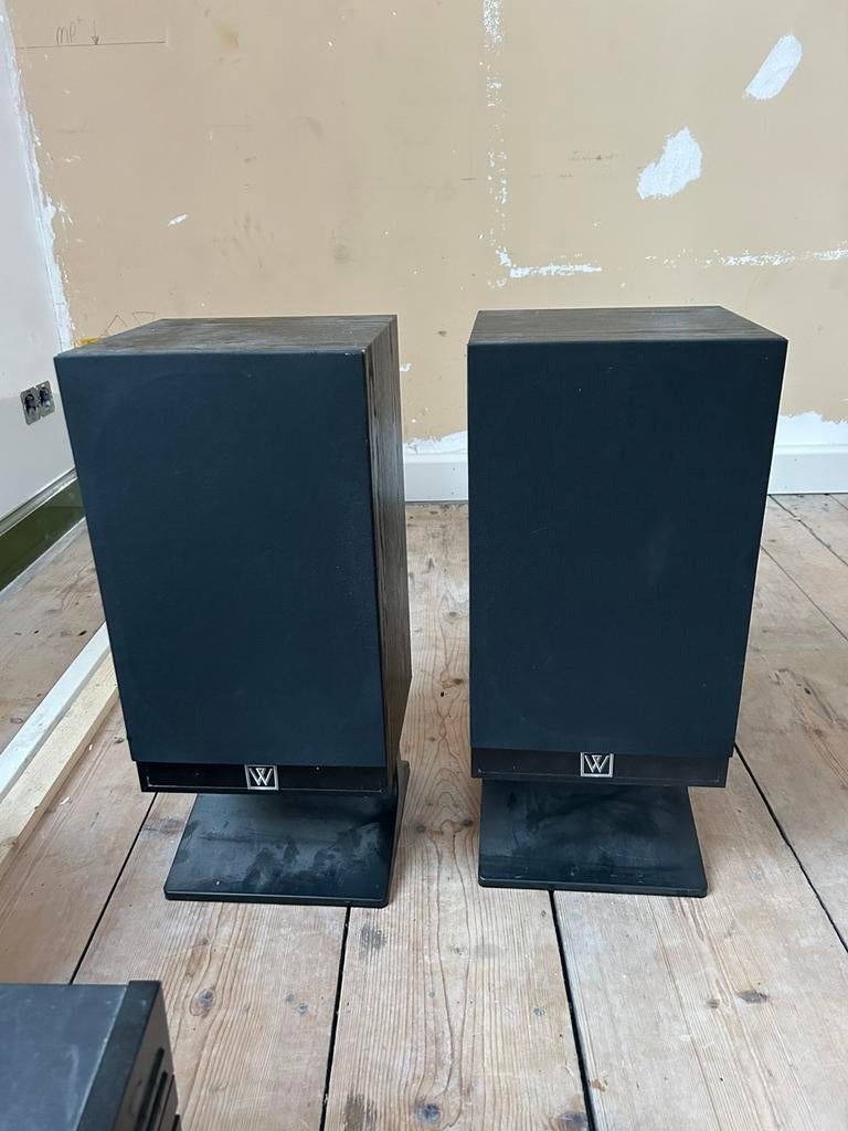 Wharfedale speakers + Kenwood cd-speler + versterker, Gebruikt, Losse componenten, Tuner of Radio, Ophalen