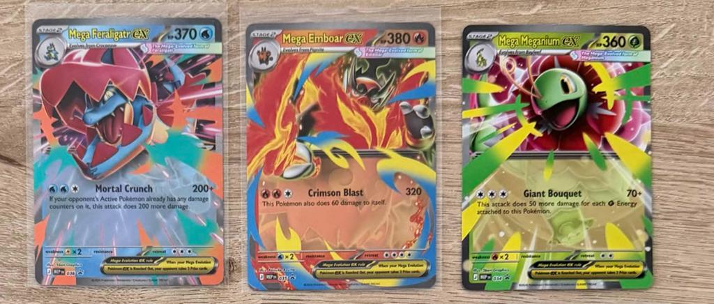 140x Mega Pokémon EX Kaarten - Feraligatr, Emboar, Meganium, Hobby en Vrije tijd, Verzamelkaartspellen | Pokémon, Ophalen of Verzenden