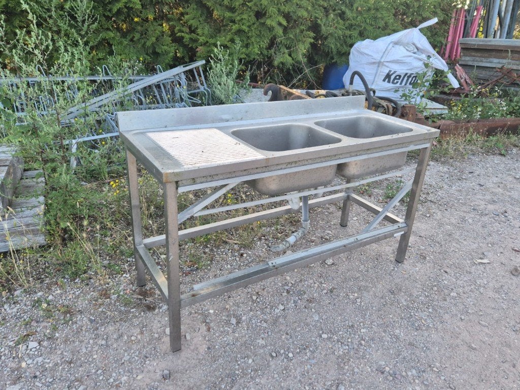 RVS aanrecht te koop, Ophalen, Gebruikt