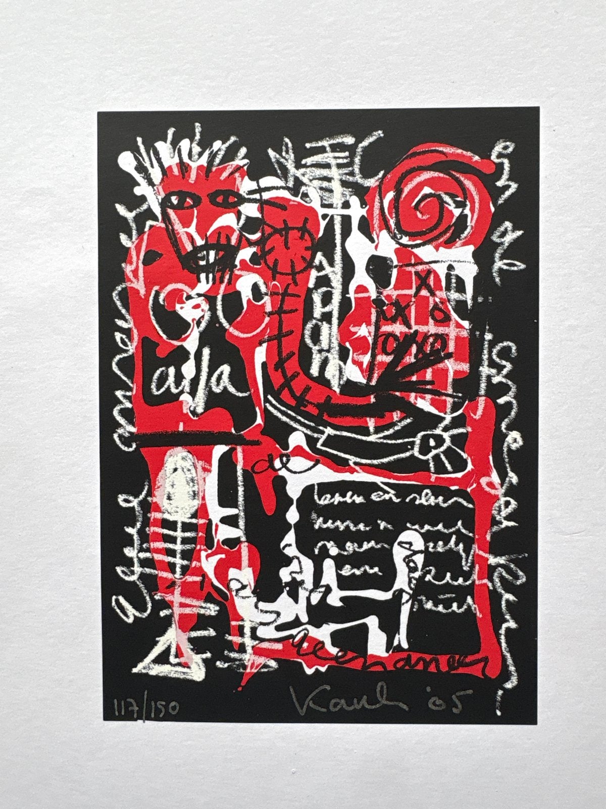 Kanbier 2005 - Abstracte Zeefdruk, Genummerd, Ophalen of Verzenden