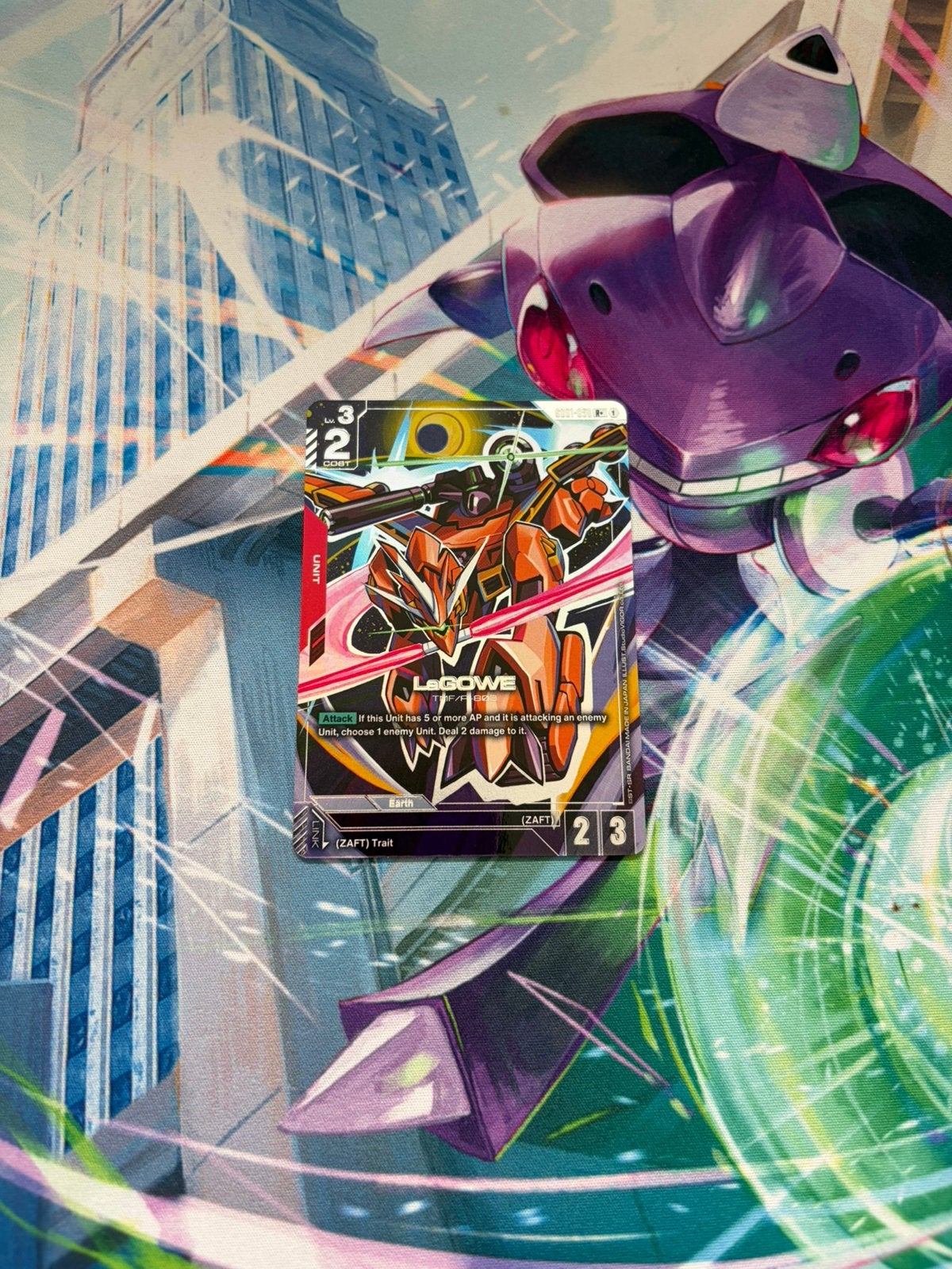 LaGOWE R+ GD01-063 Gundam Card Game Newtype Rising Foil, Ophalen of Verzenden, Foil