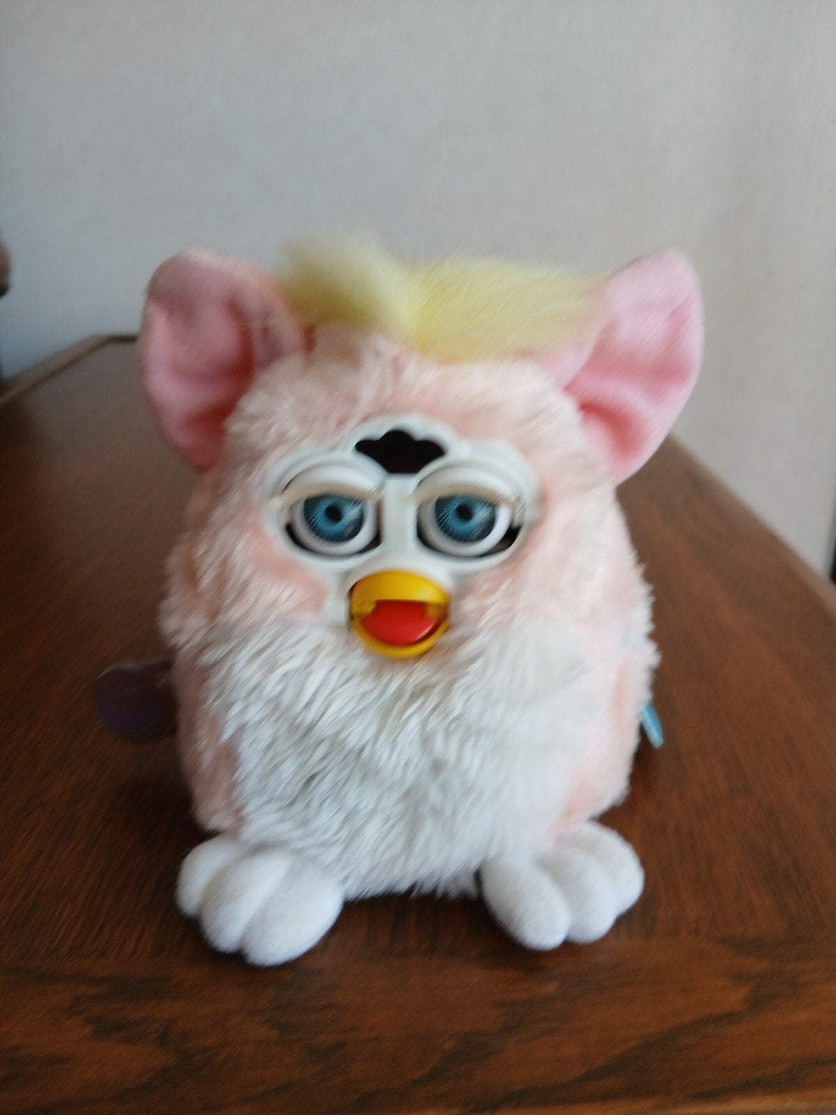 Baby Furby Tiger Electronics Rose / Geel / Wit 1999, Ophalen of Verzenden, Gebruikt, Overige typen