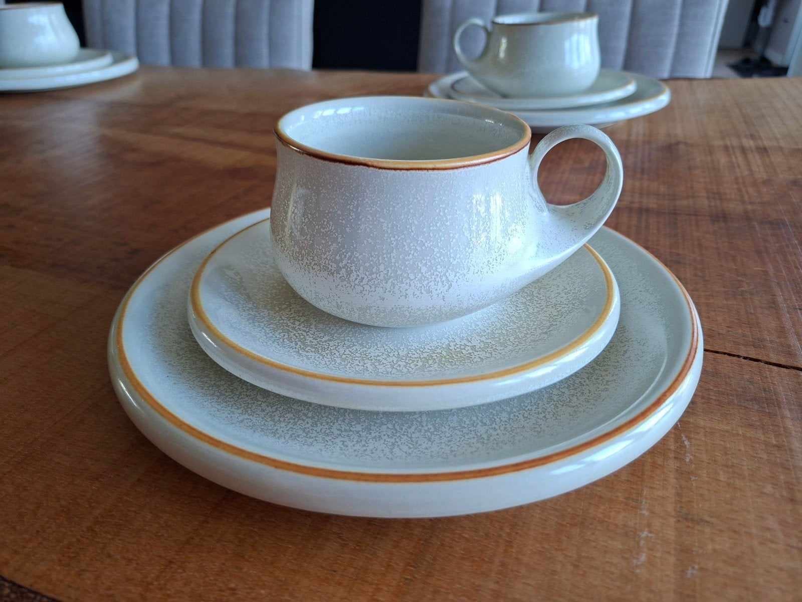 Vintage Mancioli Tuscia Servies – 6-Persoons Set – Italiaans, Ophalen of Verzenden, Zo goed als nieuw, Keramiek, Compleet servies