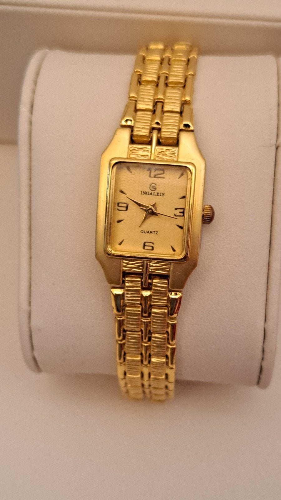 Gouden Ingalis Quartz Dames Polshorloge, Sieraden, Tassen en Uiterlijk, Horloges | Dames, Ophalen of Verzenden