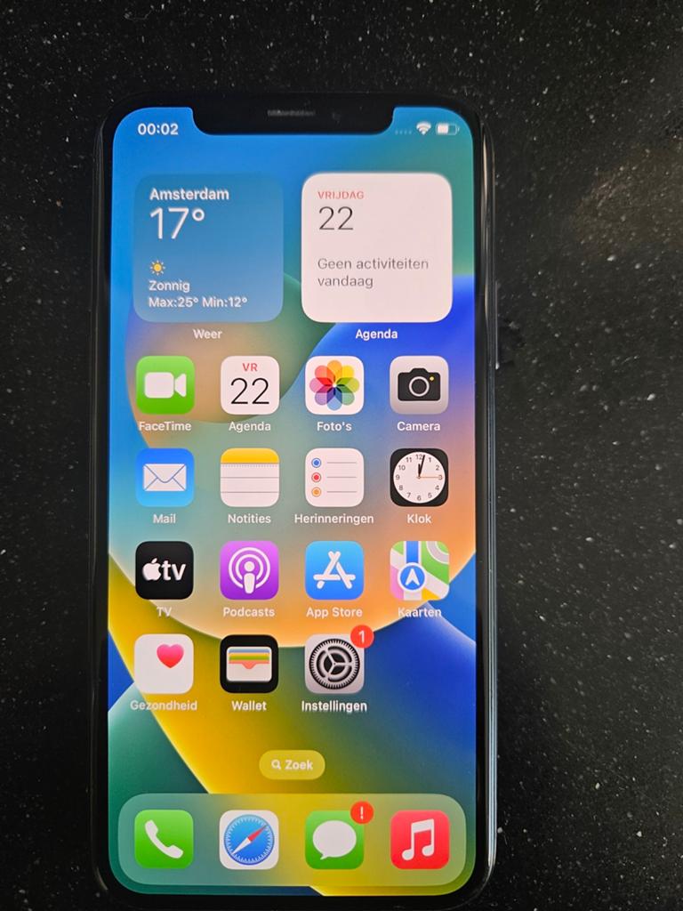 IPHONE X 10 256gb, nieuwstaat, Ophalen of Verzenden, Zo goed als nieuw, Zwart, 256 GB