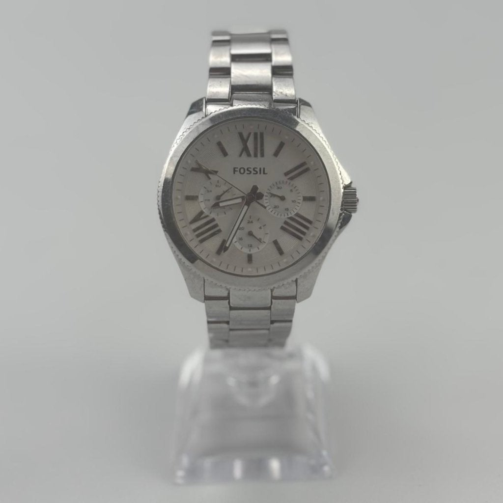 Fossil 741309 Herenhorloge Zilverkleurig | Batterij leeg, Fossil, Zo goed als nieuw, Support@fossil.com, 901 S. Central Expressway
Richardson, TX 75080
United States