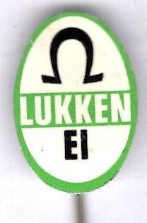 Lukken EI blik speldje ( N_105a ), Verzenden, Zo goed als nieuw, Transport, Speldje of Pin