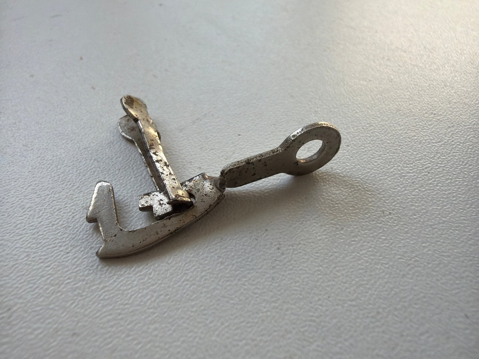 Meccano trein koppeling part#121 uit 1925-1940, Antiek en Kunst, Ophalen of Verzenden