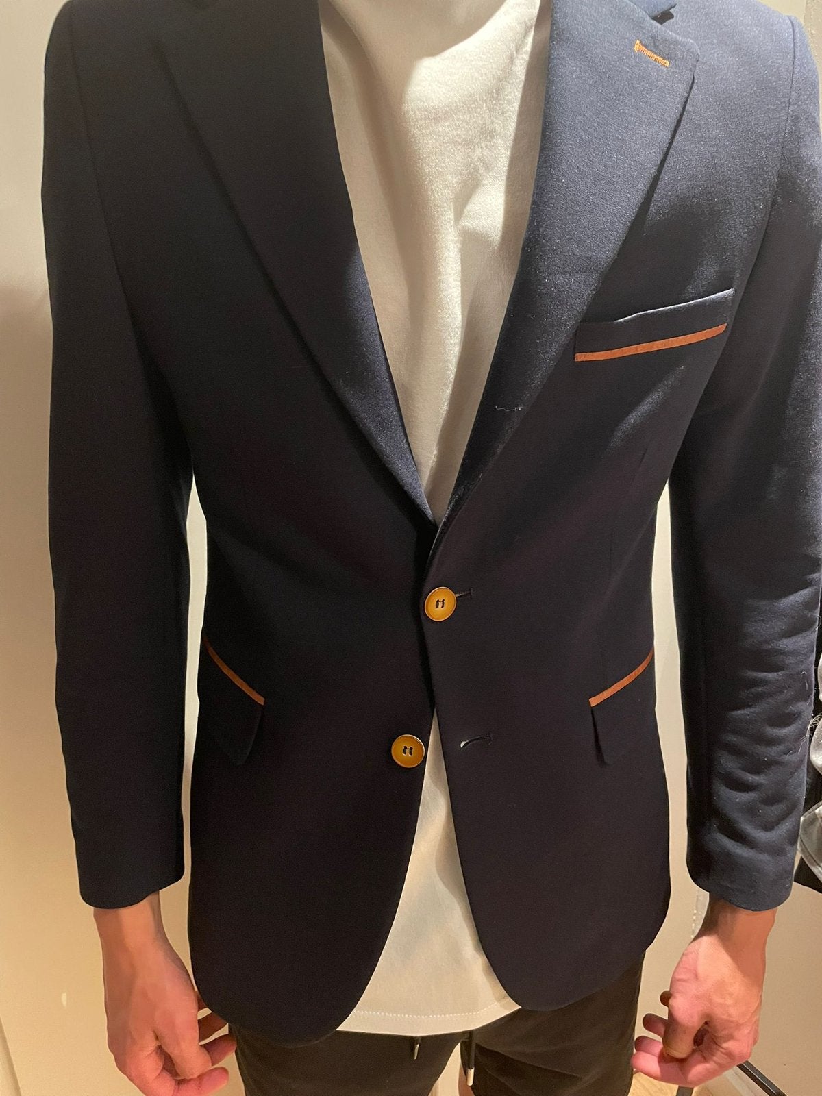 Heren pak - Wam Denim, Ophalen of Verzenden, Zo goed als nieuw, Maat 46 (S) of kleiner, Blauw