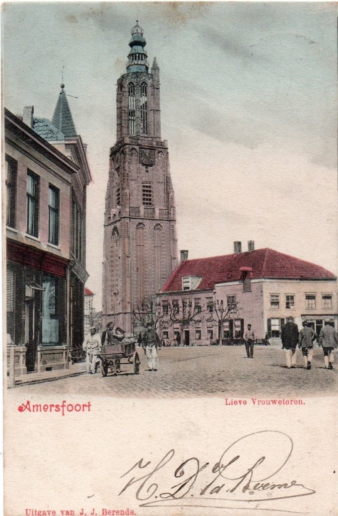 Amersfoort, Stadsgezicht met Lieve Vrouwentoren. 5805, Verzenden, Voor 1920, Gelopen, Utrecht
