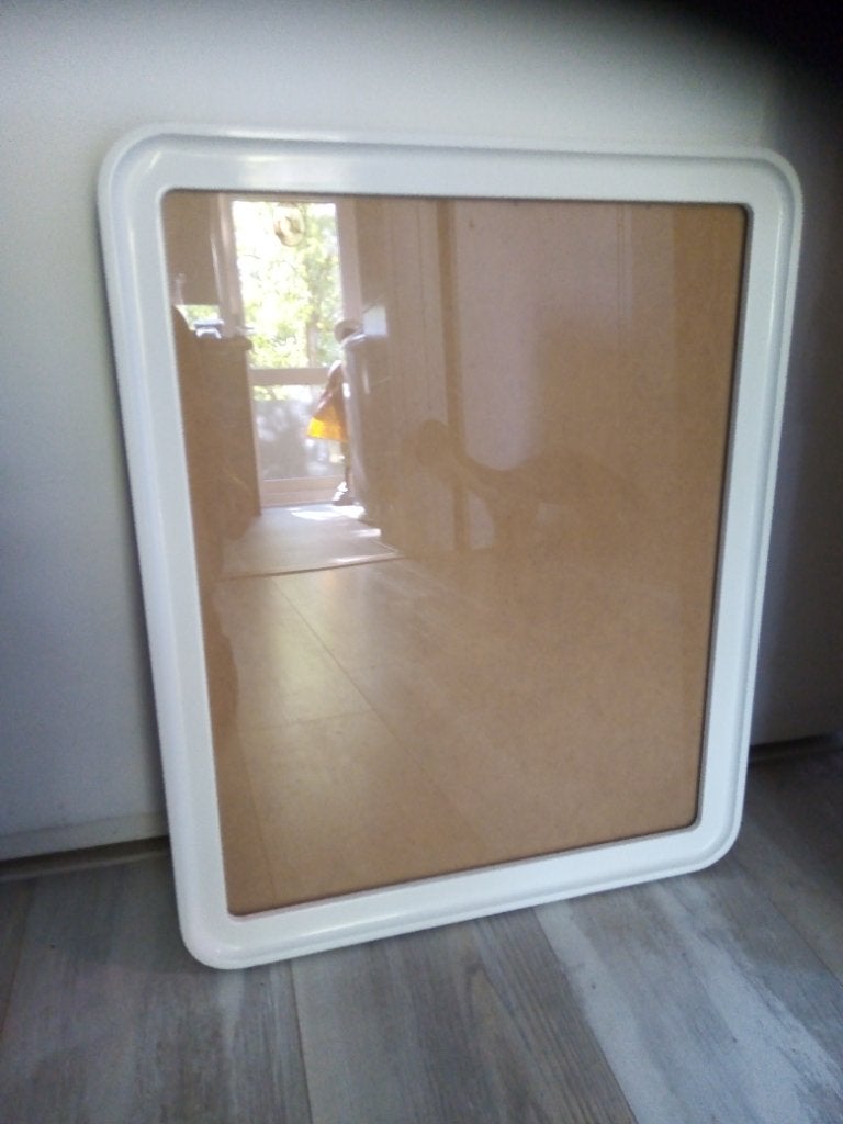 Lijst met ronde hoeken ( 40 x 50 ), Ophalen, Ingelijst werk, Zo goed als nieuw, Wit