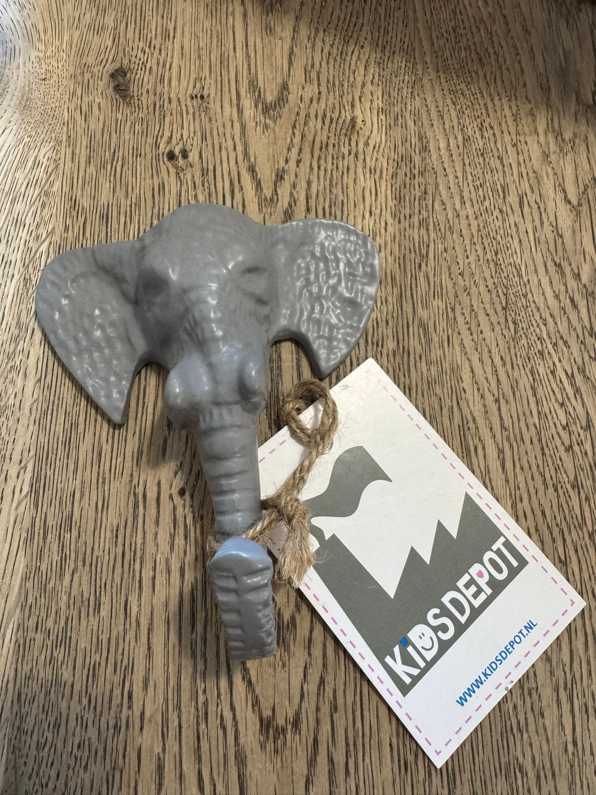 Leuke olifant kapstokhaak van Kidsdepot Grijs, Wandhaken, Nieuw, Ophalen of Verzenden, Minder dan 100 cm