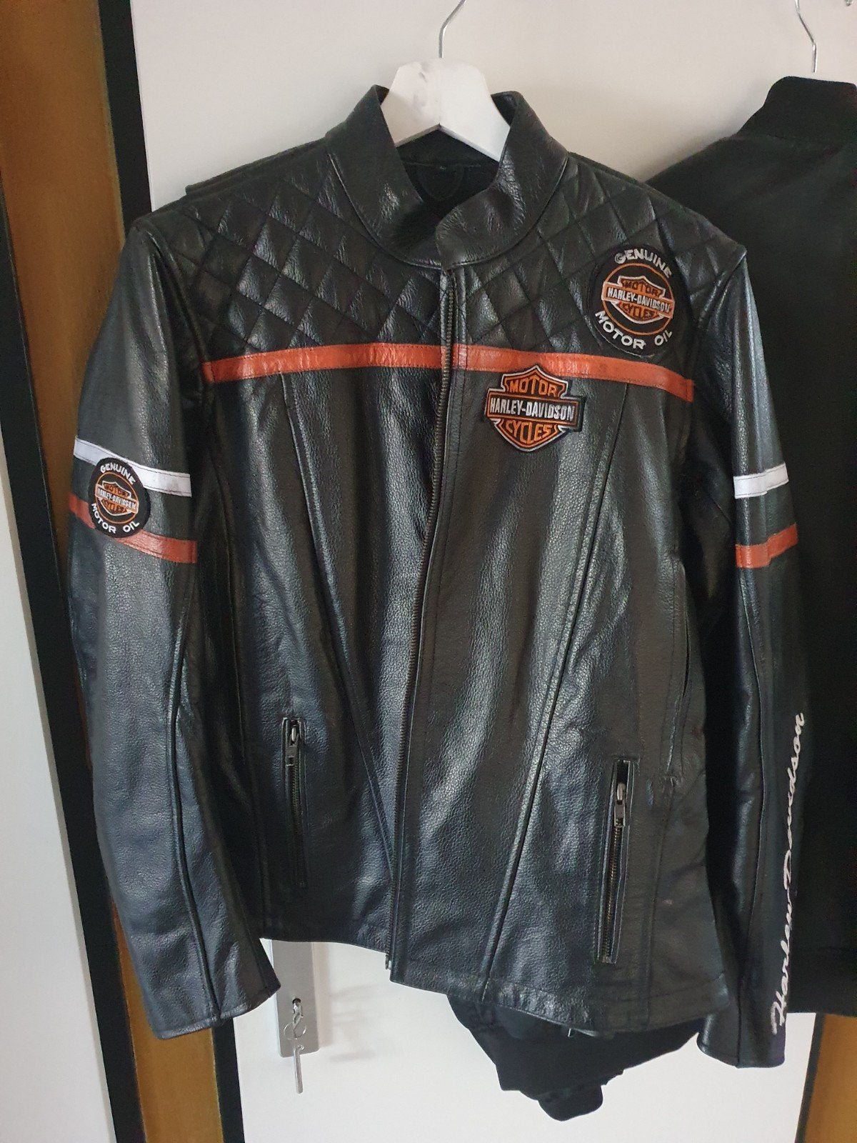 lederen Harley-Davidson jas, Ophalen of Verzenden, Tweedehands, Jas | leer