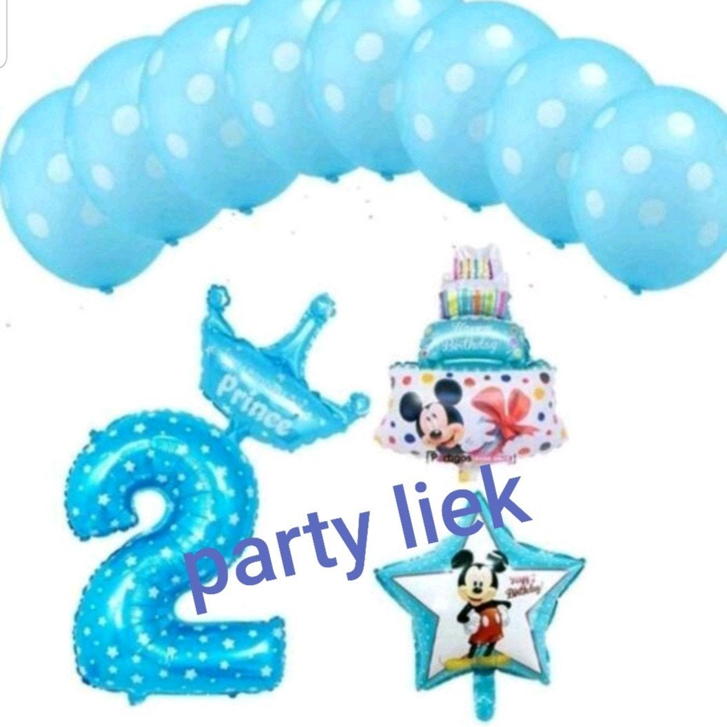 Mickey mouse ballonnen set nr M305, Ophalen of Verzenden, Nieuw, Versiering, Verjaardag