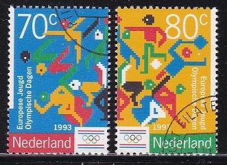 4271 - Nederland nvph 1563/1564 gestempeld , Europeese Je, Postzegels en Munten, Postzegels | Nederland, Gestempeld, Na 1940, Verzenden