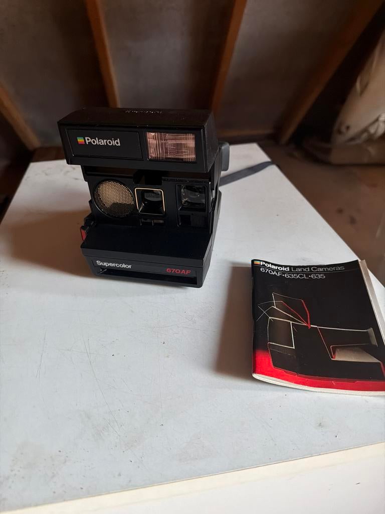 Polaroid Supercolor 670AF Instant Camera met handleiding, Ophalen, Gebruikt, Polaroid