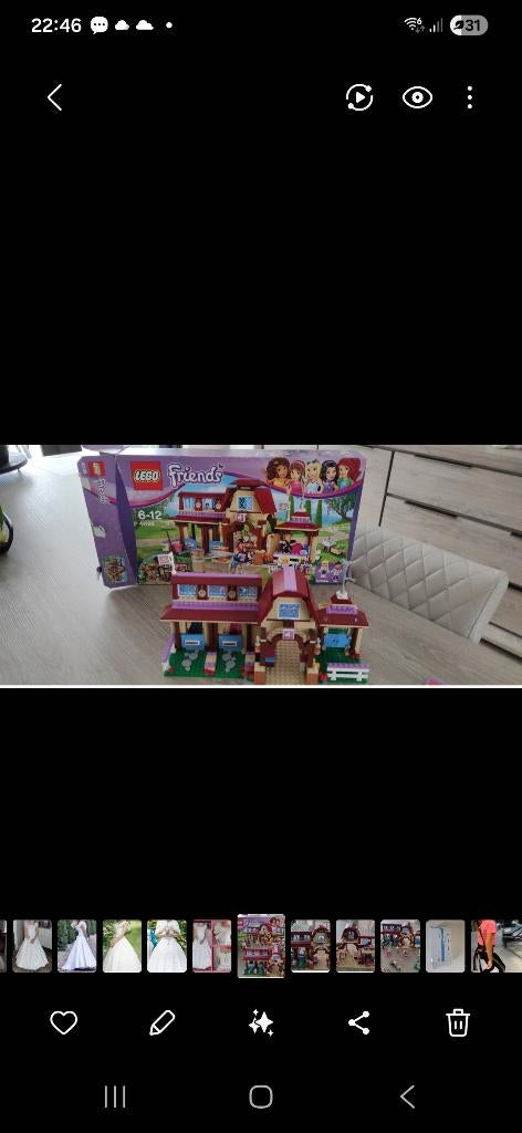 Lego frieds paardenstal, Ophalen of Verzenden, Gebruikt, Complete set, Lego
