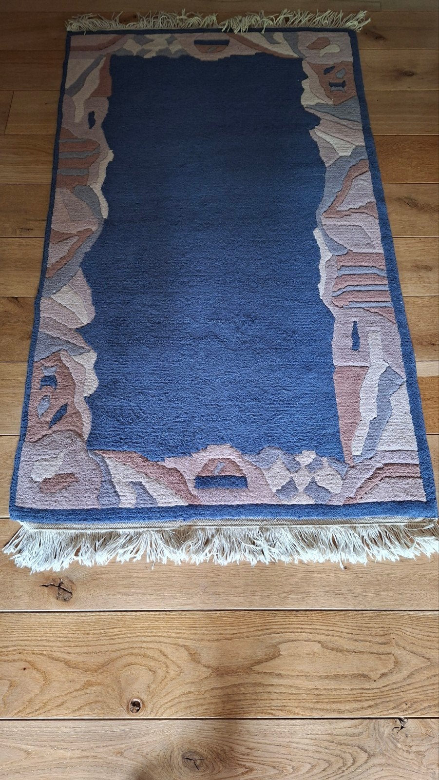 wollen vloerkleed, Ophalen, Vintage, 50 tot 100 cm, Zo goed als nieuw
