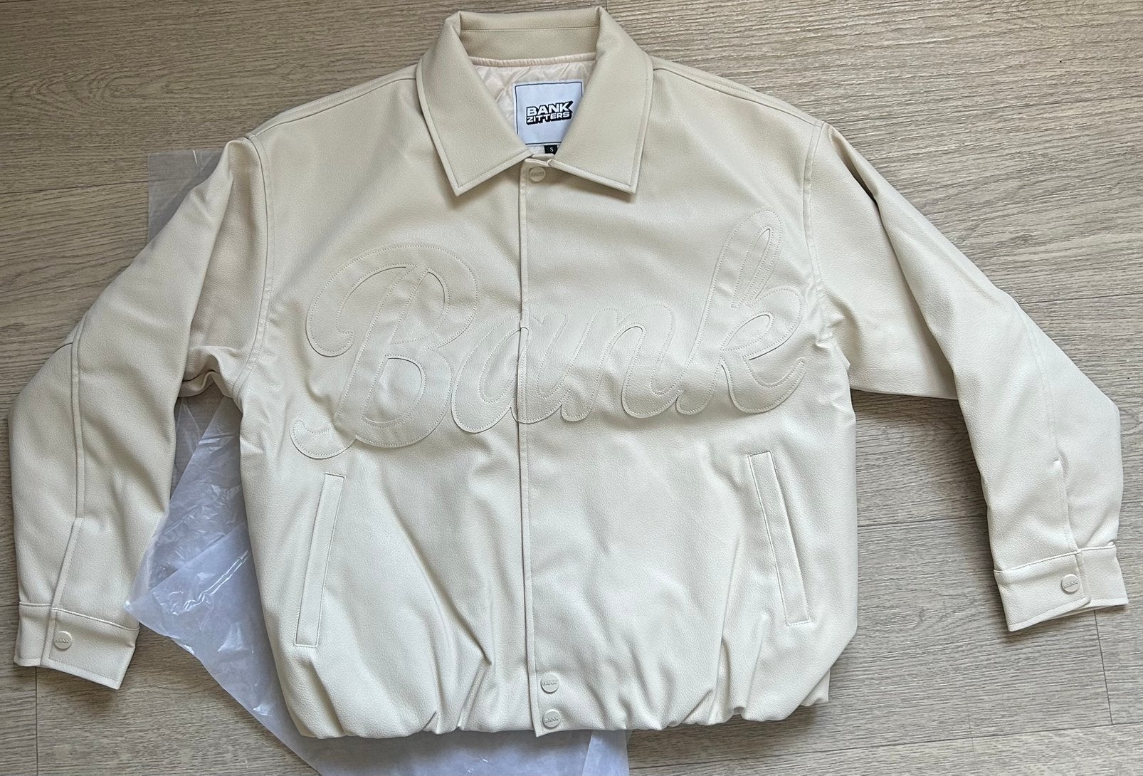 Bankzitters jas maat S, Ophalen of Verzenden, Zo goed als nieuw, Beige