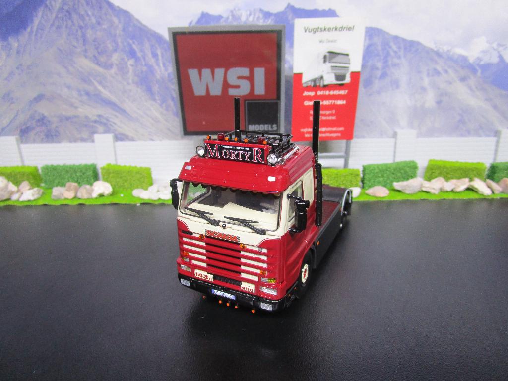 Wsi 01-4092 Scania R143 Streamline 4x2 , Transports Mortyr, Hobby en Vrije tijd, Modelauto's | 1:50, Ophalen, Nieuw, Bus of Vrachtwagen