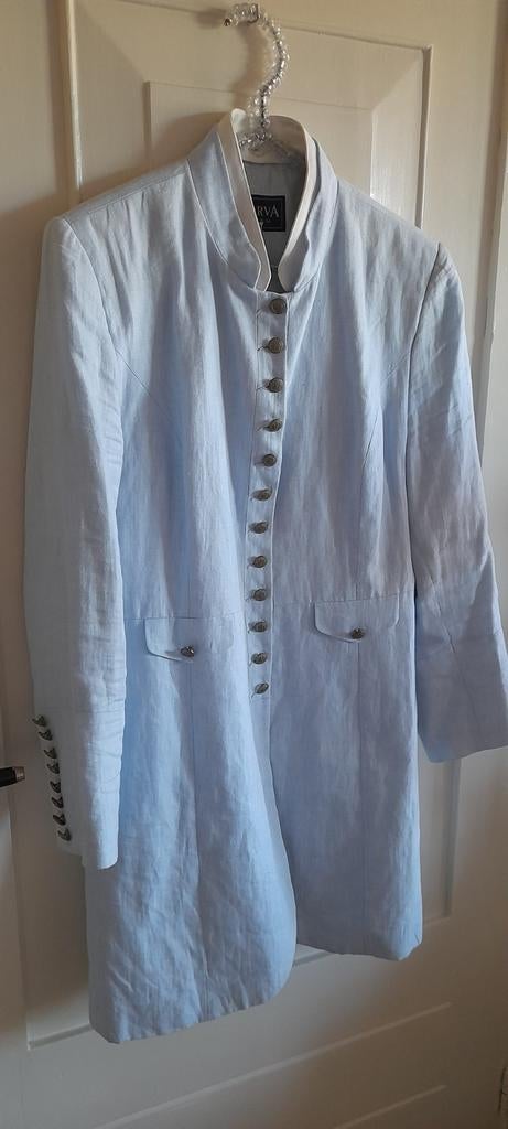 Scarva 100% linnen jasje in prachtige kwaliteit maat 40, Kleding | Dames, Maat 38/40 (M), Scarva, Zo goed als nieuw, Jasje