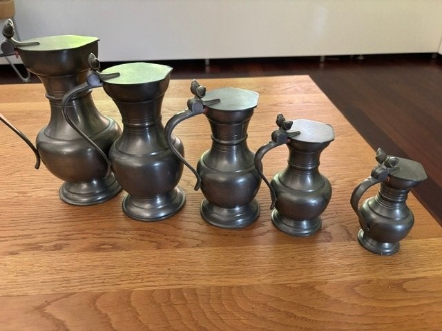 tinnen kannen, Antiek en Kunst, Ophalen of Verzenden