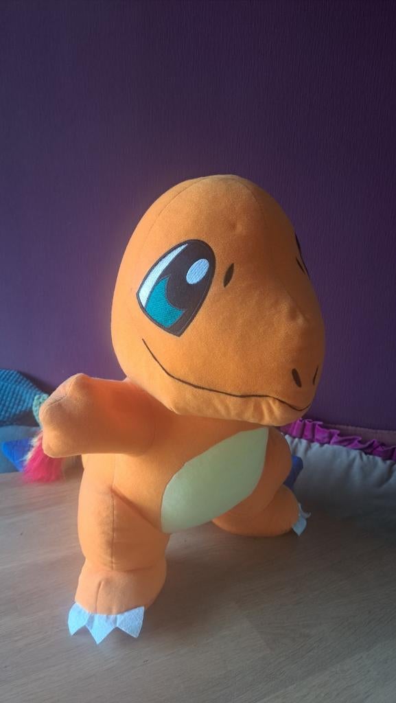 Grote Charmander Pokémon knuffel - 50 cm, Kinderen en Baby's, Speelgoed | Knuffels en Pluche, Oranje, Overige merken, Overige typen