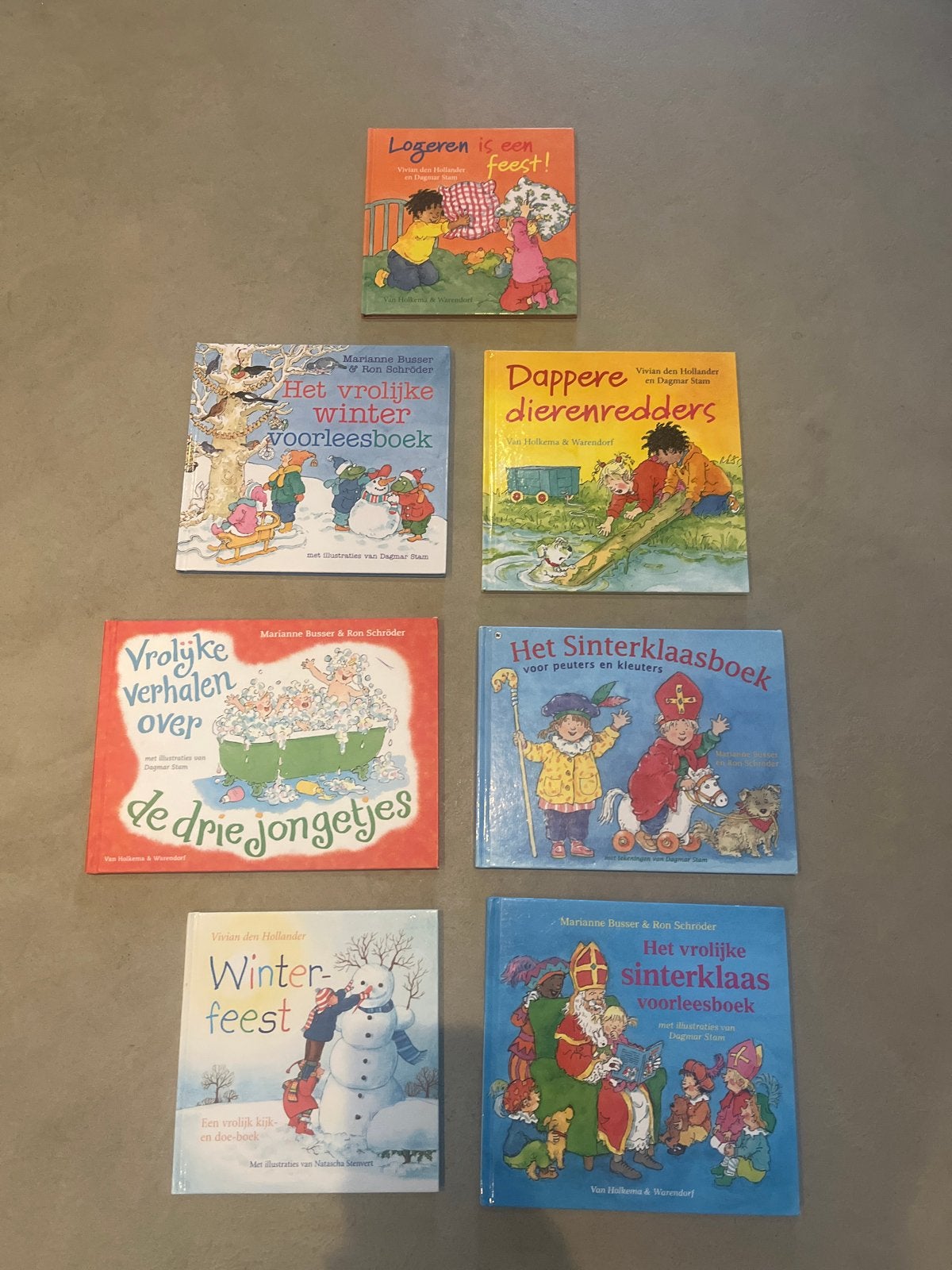 Kinderboeken: Winter, Sinterklaas en meer (7 stuks), Ophalen of Verzenden, Gelezen, Uitklap-, Voel- of Ontdekboek, 2 tot 3 jaar