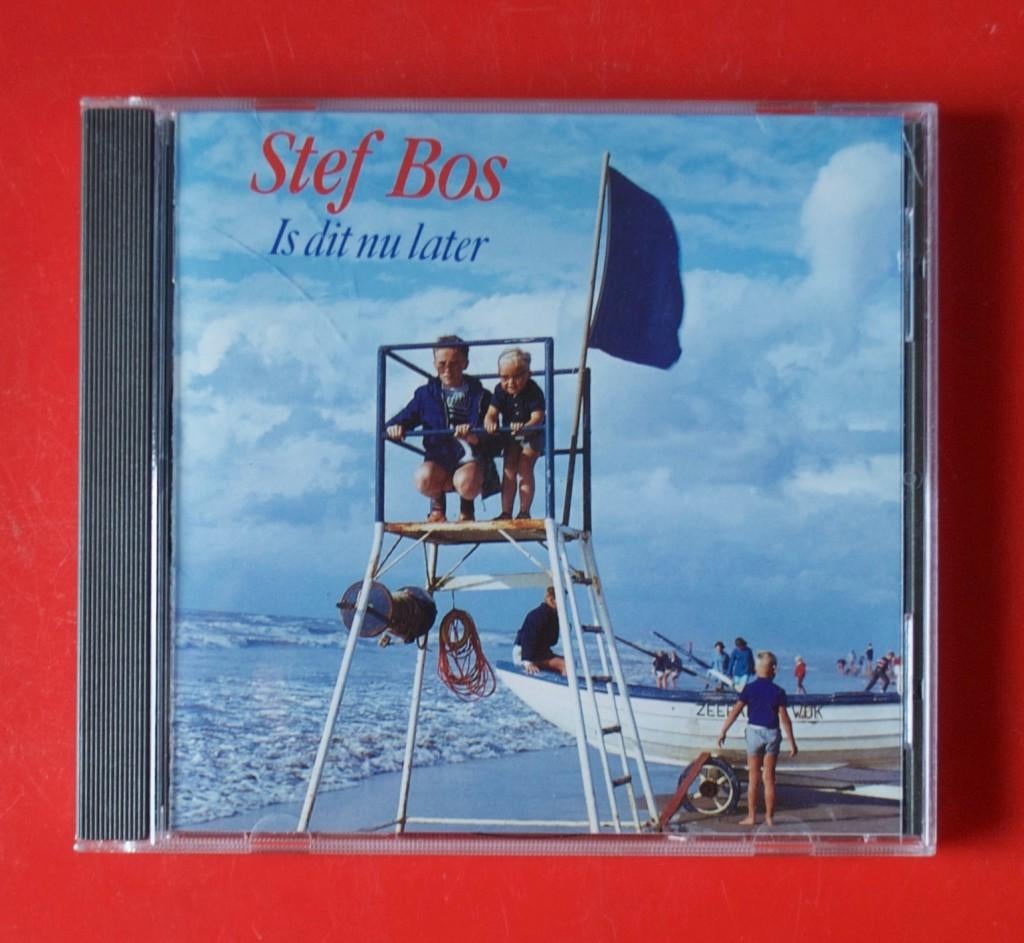 cd Stef Bos Is dit nu later met Papa en Afscheid debuut, Ophalen of Verzenden, Gebruikt, Levenslied of Smartlap
