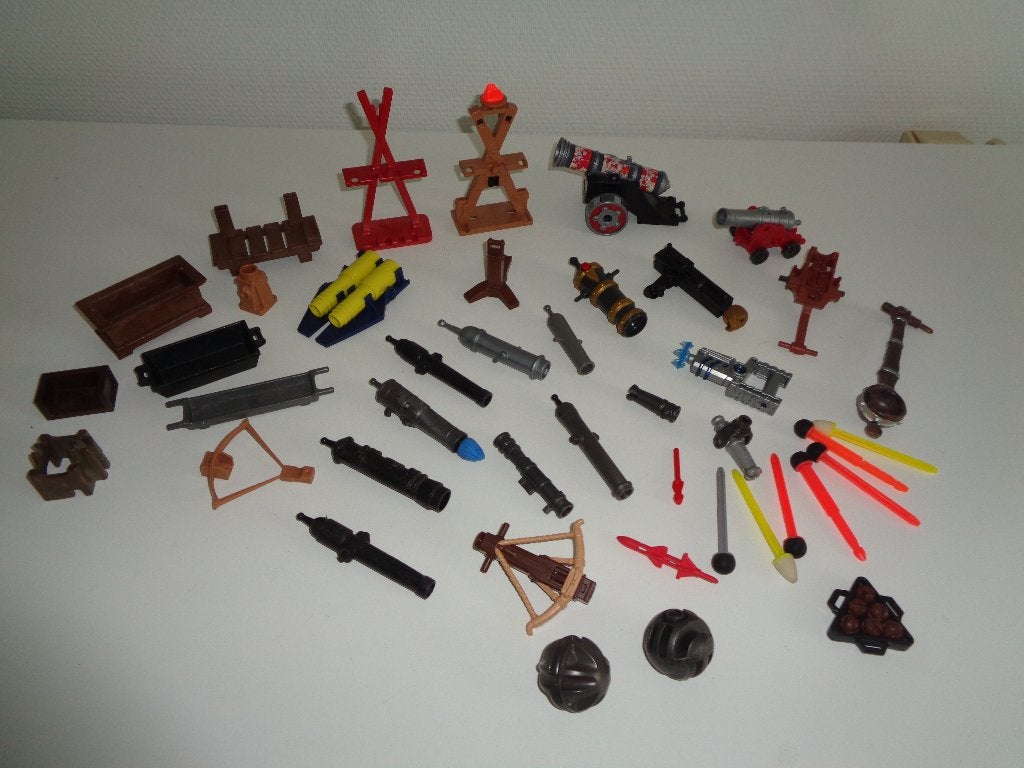 Playmobil kasteel onderdelen .Kanonnen,kogels,enz., Ophalen of Verzenden, Gebruikt, Complete set