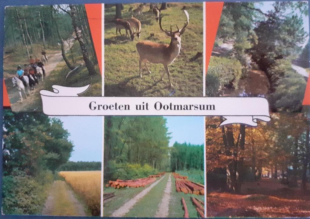 Ansichtkaart Nederland Ootmarsum, Verzamelen, Ansichtkaarten | Nederland, Ophalen of Verzenden, 1960 tot 1980, Gelopen, Noord-Brabant