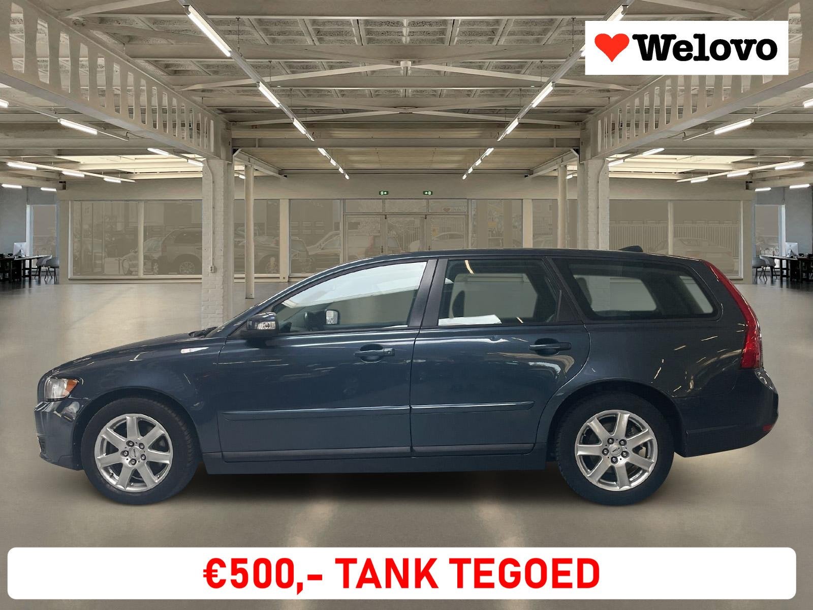 Volvo V50 2.4 Edition I Garantie, Rijklaar..., Gebruikt, 700 kg, Blauw, 2435 cc