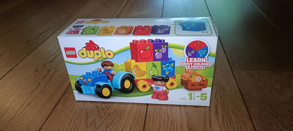 LEGO Duplo Mijn Eerste Tractor met Dieren en Fruit (10615), Ophalen, Compleet, Zo goed als nieuw, Duplo