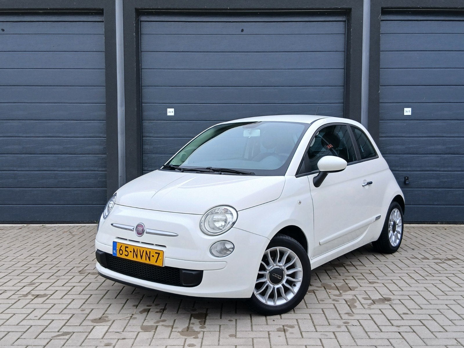 Fiat 500 1.2 AUT 2010 Wit, Euro 5, 1242 cc, 4 cilinders, Wit