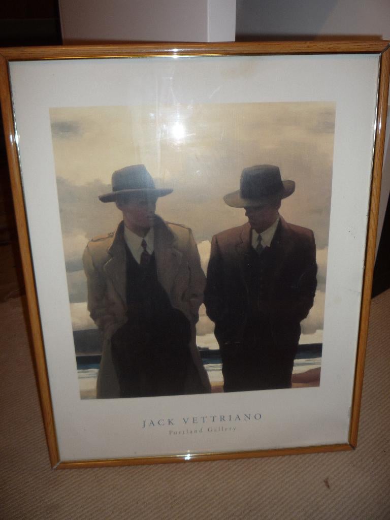 jack vettriano ingelijst door atelier Amsterdam, Minder dan 50 cm, 50 tot 75 cm, Ophalen of Verzenden, Print