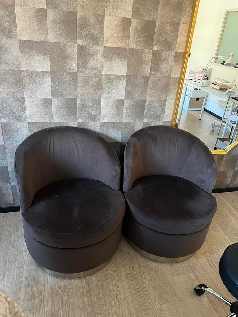 Colmore Draai Fauteuil donkerbruin, Ophalen, Zo goed als nieuw, 75 tot 100 cm, 50 tot 75 cm