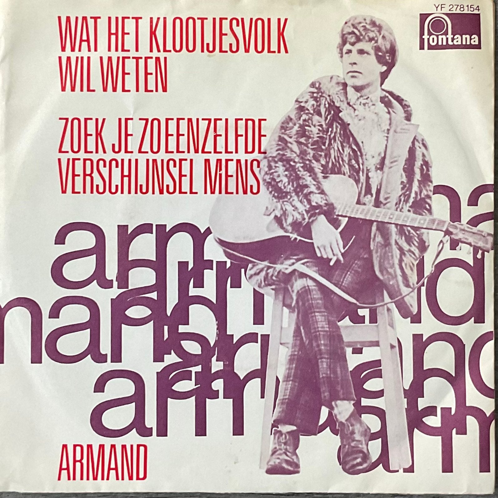 ARMAND - Wat het klootjesvolk wil weten (NL’67) plaat ALS NW, Verzenden