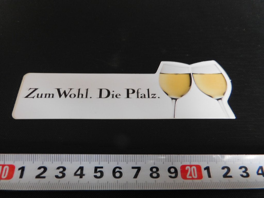 sticker Zum Wohl  Die Pfalz, Ophalen, Zo goed als nieuw