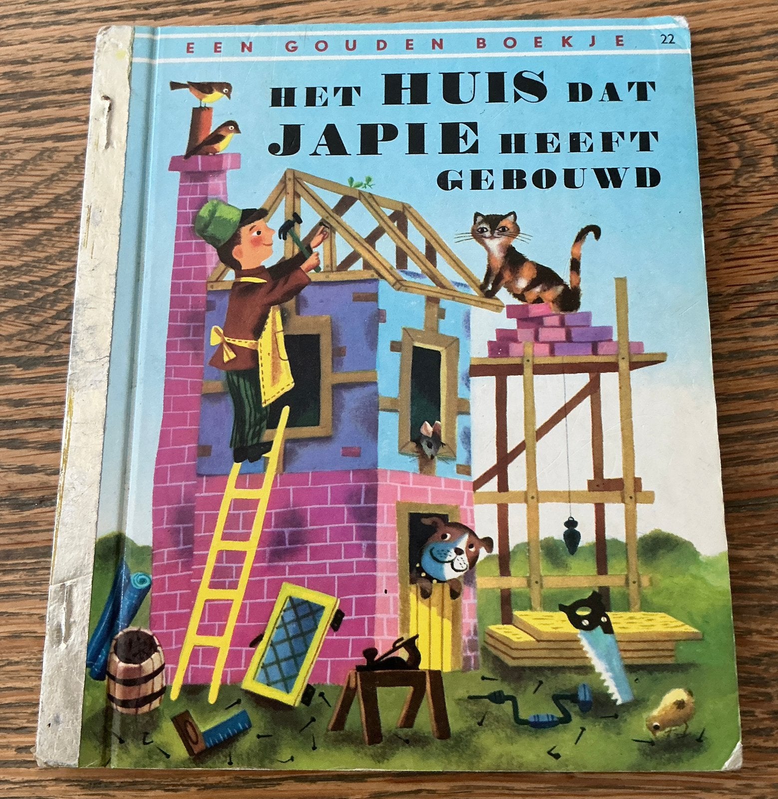 Een oud gouden boekje Het huis dat Japie heeft gebouwd no.22, Gelezen, Fictie algemeen, Jongen of Meisje, Gouden boekje