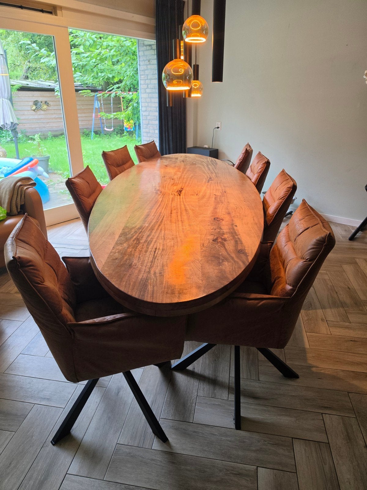 eettafel, Gebruikt, 100 tot 150 cm, 200 cm of meer, Ophalen of Verzenden