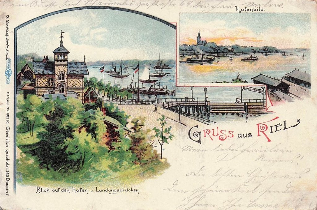 702-359-047 Kiel, Verzenden, Voor 1920, Duitsland