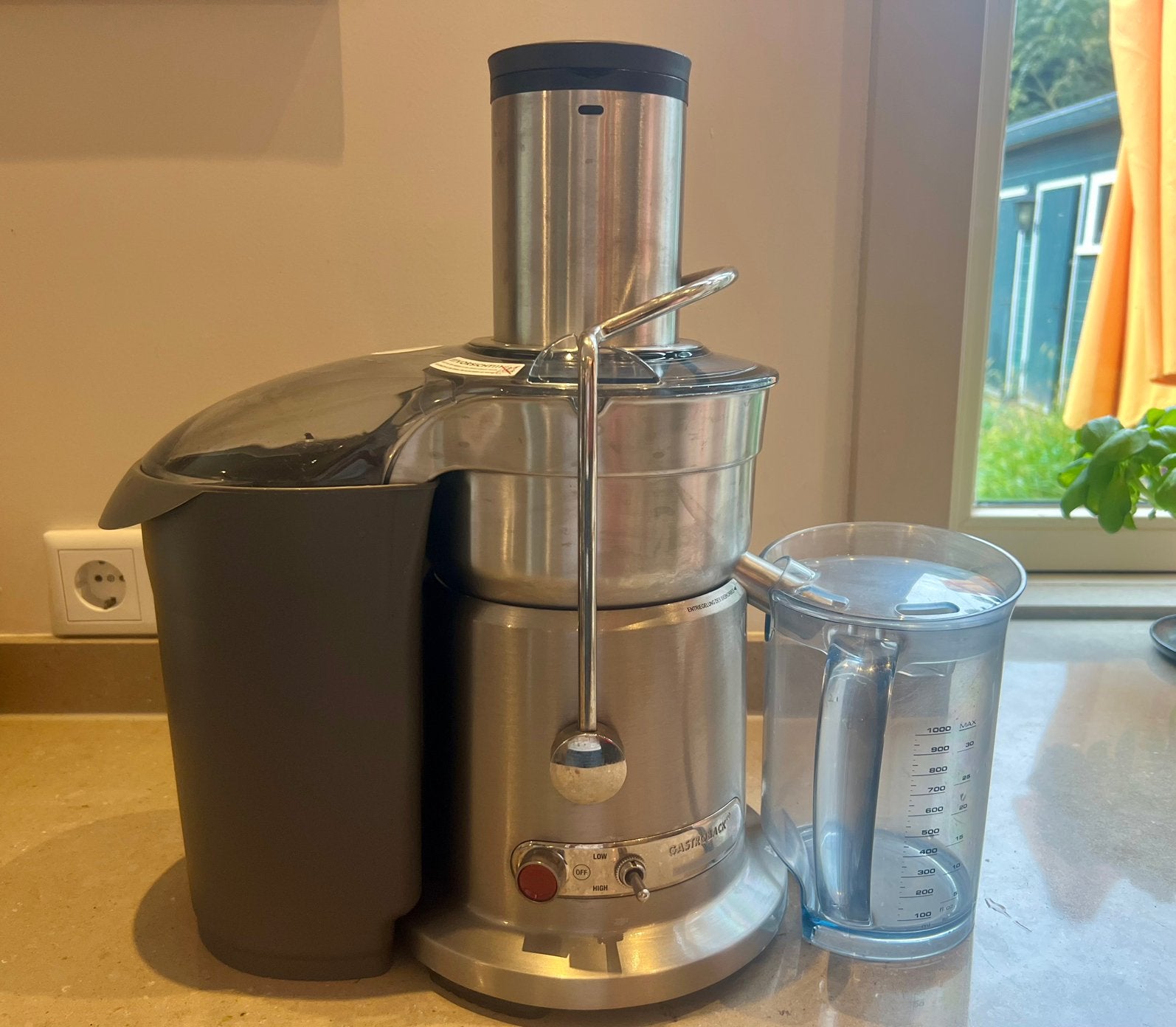 Gastroback Advanced Stainless Steel Juicer, Ophalen, Zo goed als nieuw, Sapcentrifuge