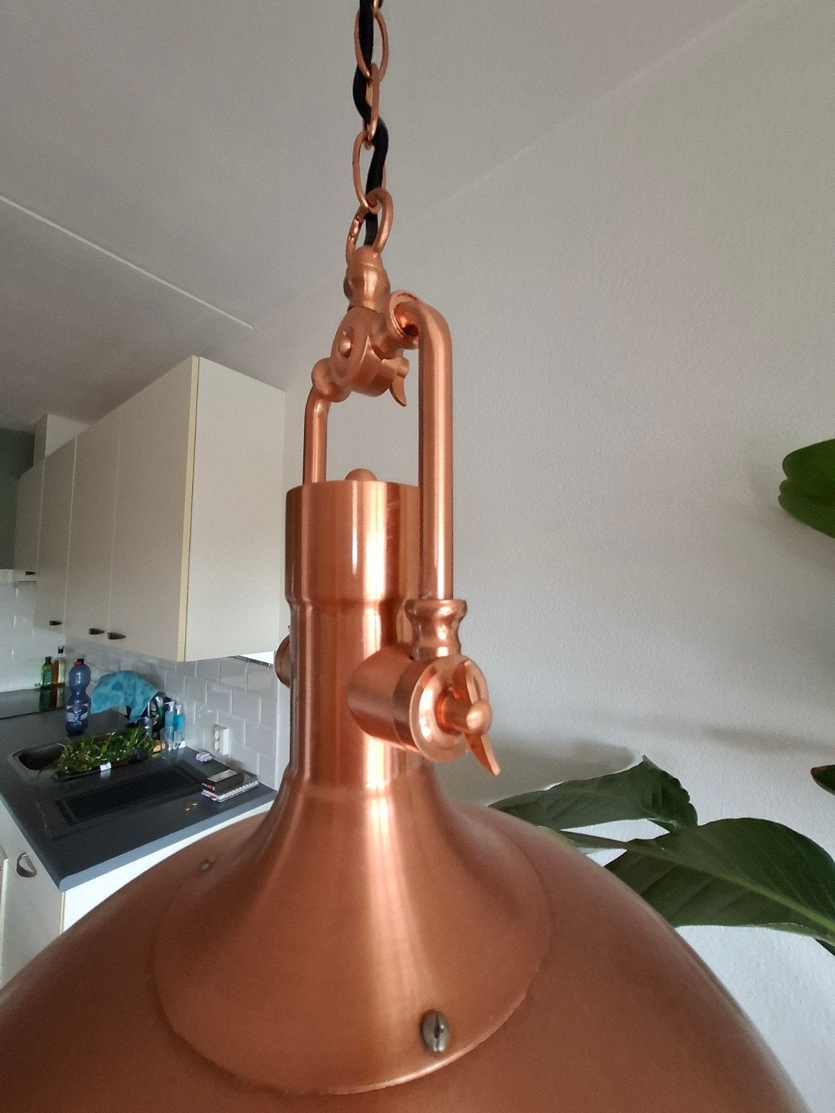 Tafellamp koperkleur, Ophalen, Metaal