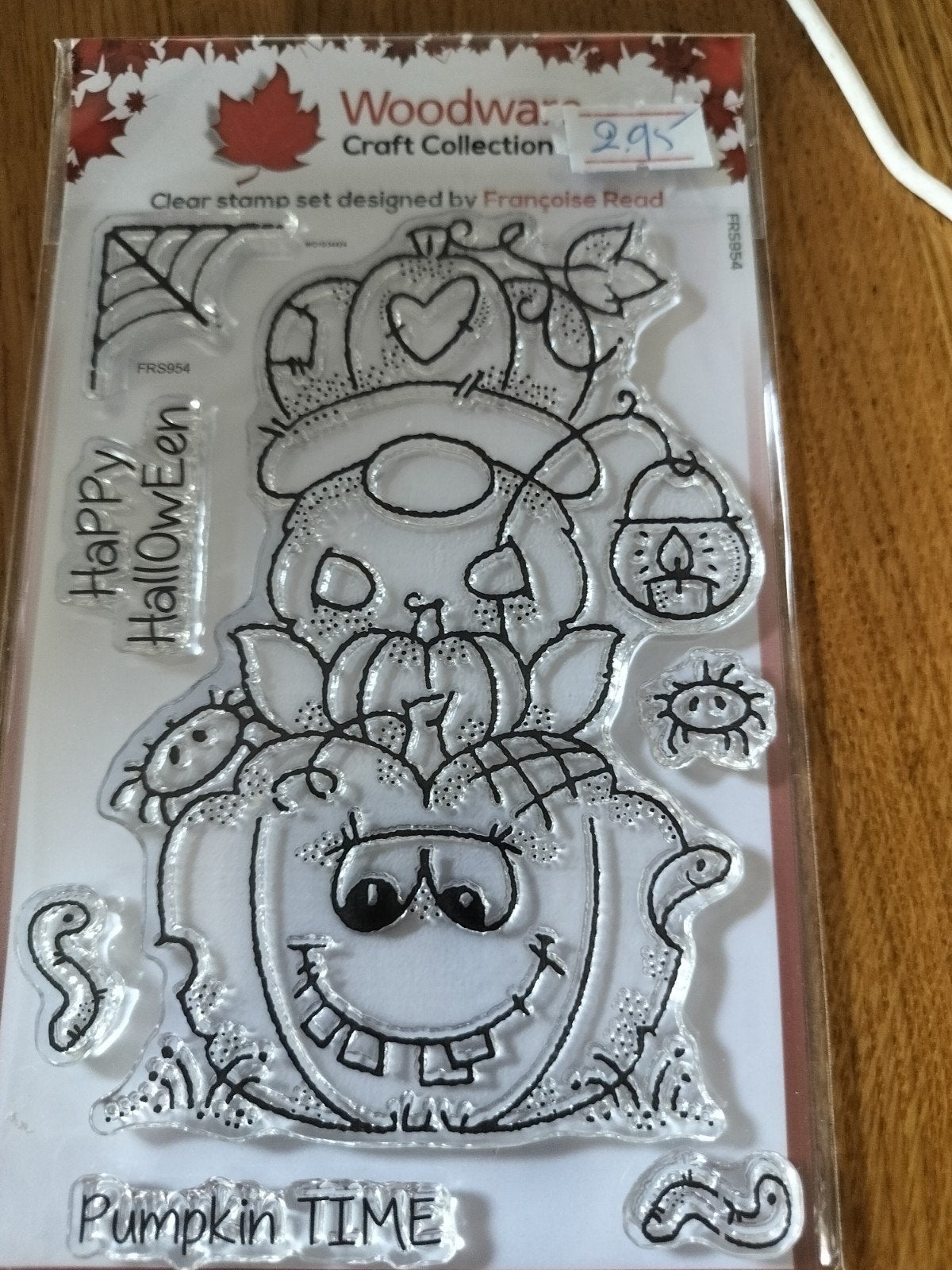 Clearstamps Halloween Pompoen Tijd - Woodware Craft, Onbekend, Nieuw, Ophalen of Verzenden, Clearstamp
