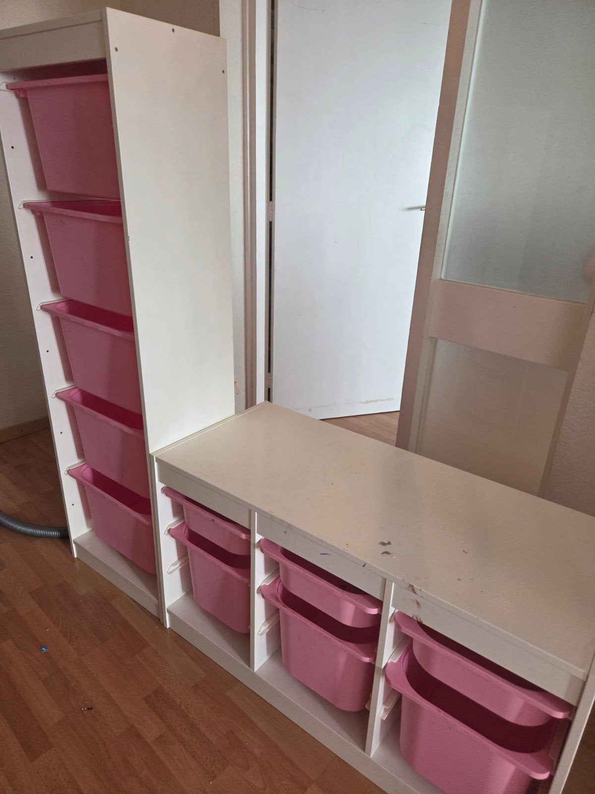 Ikea kasten met Roze bakken, Zo goed als nieuw, Minder dan 100 cm, 25 tot 50 cm, 50 tot 100 cm